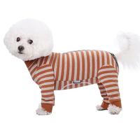 BT Bear Dog Recovery Suit,Elastic Puppy Small Dogs After Surgery Onesie Protect Joints Anti Licking for Female Male Dogs,Pets Pajamas PJS Bodysuit for Cats Small Dogs,Orange M