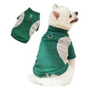 BT Bear Dog Warm Sweater Coat,Pet Fleece Winter Sweatshirt Pullover Dog Jacket with D-ring for Cats Puppy Small Dogs,Green_S