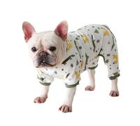 BT Bear Fat Dog Clothes,Autumn Winter Soft Warm Dog Pajamas Jumpsuit Pug Bulldog Onesies Clothes Costume for Cats Puppy Small Dogs Medium Dogs M,Green
