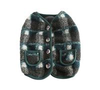 BT Bear Fat Dog Clothes,Dog Big Chest Polar Fleece Pet Winter Warm Coat Jacket for Cats Small Dogs Medium Dogs Pug French Bulldog (L,Dark Green)