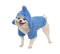 BT Bear Pet Pullover Hoodie Sweatshirt,Cute Dog Warm Fleece Clothes With D-Ring Cosplay Puppy Sweater Dog Winter Coat for Cats Puppy Small Dogs,Shark M