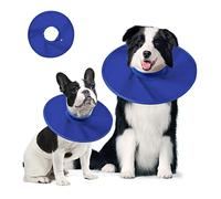BT Bear Recovery Collar Soft Comfy Adjustable E-Collar For Pet Dogs Cats, Breathable Mesh Dog Cone Protective Quicker Healing Anti-Bite Anti-Lick Easy Eat and Drink (Blue,XL)