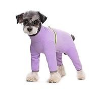 BT Bear Small Dogs Winter Clothes,Dog Winter Warm Coat Soft Fleece with Reflective Zip Dog Onesie Jumpsuit, Puppy Pet Pajamas Costume Apparel (Purple, XL)