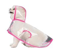 BT Bear Transparent Waterproof Dog Raincoat,Lightweight Pet Rain Coat Rain Jacket for Puppy Small Dogs Outdoor, Pink_M