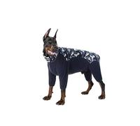 BT Bear Winter Clothes for Dogs - Extra Warm Fleece Pullover Pajamas, Cozy Onesie Jumpsuit PJS Apparel Outfit for Small, Medium, Large Dogs (XS, Blue Camouflage)