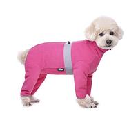 BT Bear Winter Dog Coat,Adjustable Pet Warm Onesie Thickens Warmth Fleece Jumpsuit Clothes Pajamas Costume Apparel for Small Dogs Medium Dogs (Hot Pink, XL)