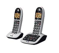 BT BT4600 Twin Cordless Telephone Black, Silver Pack of 2