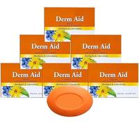 BT Derm Aid Soap for Rashes and Infection Free Skin | Enriched with Goodness of Thuja, Aloevera & Calendula to Counter Dry & Chapped Skin | Unisex Soap | 75 gm (Pack of 6)