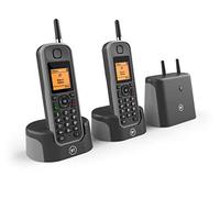 BT Elements Cordless Landline House Phone, Home Phone, 1 km Range, IP67 Rated, Nuisance Call Blocker, Answer Machine, Twin Handset Pack