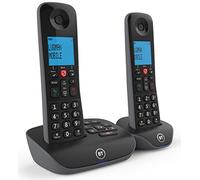 BT Essential Cordless Landline House Phone, Nuisance Call Blocker, Call Block button, Answer Machine, Twin Handset Pack