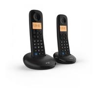 BT Everyday Cordless Telephone 90662 Black Twin Handset