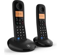 BT Everyday Cordless Telephone 90662 Black Twin Handset