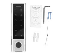 BT Fingerprint Access Controller Metal Access Control Keypad with Capacitive Fingerprint Sensor for Outdoor Access Control System Aluminum Alloy 1000 Users