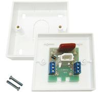 BT Master Single Telephone Socket IDC Terminals Wall Outlet Face Plate