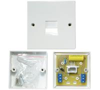 BT Master Single Telephone Socket Screw Terminals PSTN Line Wall Face Plate 2/4A