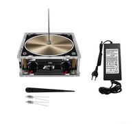BT Music for Tesla Coil, Touchable Mini for Tesla Coil Speaker Produce Sound Via Visible Electric Arcs Science Experiment Teaching Aids Model(EU Glod)