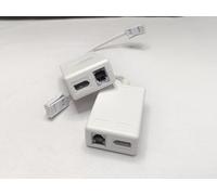 BT Plug to ADSL RJ11 Broadband internet Microfilter Splitter,BT Plug, BT Socket, ADSL Socket for Broadband Modems 2PACK