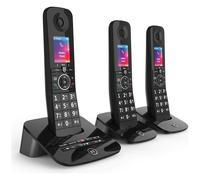 BT Premium 090632 Cordless Phone - Triple Handsets, Black, New