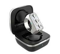 BT Scrolling Ring - Auto Page Turner with Camera Shutter, Phone Remote Page Turner for TikTok, for App, 12H Rechargeable (30ft Range, LED Flash) (Golden) (Bright Silver)