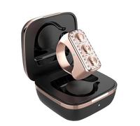 BT Scrolling Ring - Auto Page Turner with Camera Shutter, Phone Remote Page Turner for TikTok, for App, 12H Rechargeable (30ft Range, LED Flash) (Golden) (Bright Silver) (Rose)