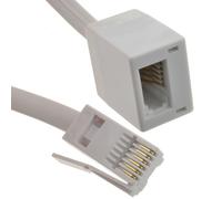 BT Telephone Extension Lead For Office & Home Full 6 Wire Cable 2m