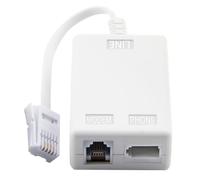 BT Telephone Splitters ADSL Filter with Cable and RJ11 Connection Adapter, ADSL Microfilter BT Plug/Socket Internet and Telephone Socket Splitter Cable for WiFi Sky EE Vodafone Plusnet Broadband Phone
