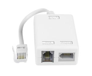 BT Telephone Splitters ADSL Filter with Cable and RJ11 Connection Adapter, ADSL Microfilter BT Plug/Socket Broadband Internet Splitter for WiFi Sky Talktalk Landline Modem Router Telephone Fax