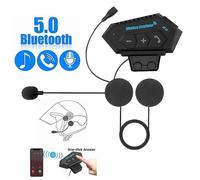 BT12 Moto Helmet Headset Bluetooth Headphones Music Share Noise Cancel Hands Free BT V4.2 Earphone Handsfree With Microphone for Motorcycle Motor B...