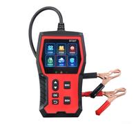 BT207 Car Battery Tester for 12V and 24V Acid Batteries, LCD Voltage & Internal Resistance Analyzer, Cloud QR Print, 10-Language Support
