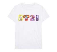 BT21 Men's Doodle Cotton T-Shirt in White | Size: Medium BT21 White M