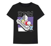 BT21 - Weekend - T-Shirt - black - M - 100% Cotton,Jersey M