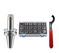 BT30 BT40 ER CNC Milling Machine Lathe Machining Tool Holder ER11 ER16 ER20 ER25 ER32 ER40Spring Chuck Set Mill Chuck Holder(A,BT40-ER40UM-24PCS)
