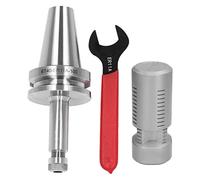 BT40 ER11A 100 Collet Chuck Holder, CNC Mill Spindle Tool Holder, Accuracy 20CrMnTi Carbon Steel with Wrench, ER11 Chuck for Machining, 0005mm. Accuracy, 100mm Working Length