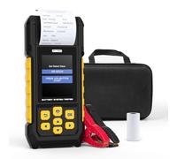 BT760 Car & Motorcycle Battery Tester, 12V/24V Full-Function Battery System Tester with Built-in Printer, HD Color Screen, Bad Cell Detection for All Lead-Acid Batteries