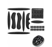 BTACGWP 1 set bicycle helmet pad replacement, universal helmet pad with fastener, hygienic replacement for bikers, optimised fit and anti-sweat comfort