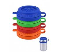 BTACGWP Can Lids, Pack of 4, Silicone Drinks Can Closure with Tilt Lid & Clip, Leak-proof & Temperature Insulation to Prevent Spills on Sofa, Car & Table