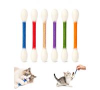BTACGWP Cotton Buds Cat Toy Pack of 6 with Natural Catnip & Felt Tip, Strong Irritant for Spontaneous Hunting Behavior & Stress Reducing Self-Activity