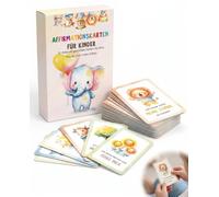 BTACGWP Emotion Cards for Children, Pack of 32 Emotion Monsters with Explanatory Texts - Strengthens Emotional Self-Regulation, Expression & Strong Self-Confidence for Nursery & School