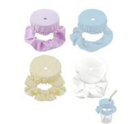 BTACGWP Pack of 4 Drop Protection Bracelets, Drink Protection Lid with Soft Headband, Discreet Drink Cover for Club, Bar & Event - Instant Seal to Protect Against External Additions