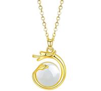 BTAKANPP Necklace Set for Women Fashion Jewelry Chinese Zodiac Dragon Necklace A Of Good Fortune And Harmony! Chain, Gold, One Size