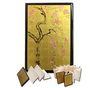 Btale Japanese Goshuincho Stamp Book - Japan Travel Essentials 2026 - Authentic Handmade Hardcover Notebook for Temple & Shrine Stamps, Journal & Keepsake Gift (Sakura Black)