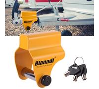 Btanadi Caravan Hitch Lock, Heavy Duty Anti-Theft Trailer Hitch Lock