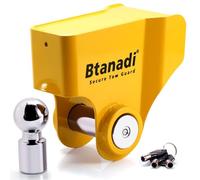 Btanadi Trailer Hitch Lock with Forged Steel Security Ball, for Knott Avonride 50mm Coupling Heads (575003/575004/575005/575008), Heavy Duty Hardened Steel Anti-Theft Hitchlock for Trailer Security