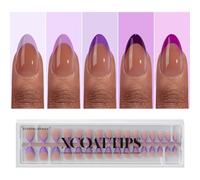 btartboxnails PERFECT FOR CLASSIC FRENCH MANICURE: Includes 160 short almond shaped and purple French tips, perfect for creating a classic French manicure in blue with