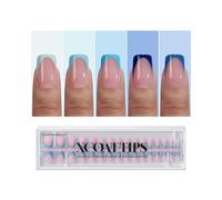 btartboxnails - Perfect for classic French manicure: includes 160 tips of French blue xcoat in short square shape.Perfect for creating a classic blue French manicure with gel