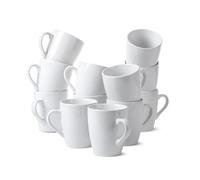 BTaT Coffee Mugs, Set of 12, White, 12oz Capacity