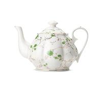 BTaT Floral Tea Pot - Porcelain & Bone China Teapot (38oz), Great for Tea Parties and Steeping Loose Tea