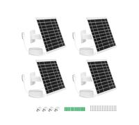 BTAWPC 4 Pack 5V 7W USB Type-C Solar Panel Camera Charger for Arlo Essential XL Cam 2nd Gen, Essential 2K Outdoor (2nd Generation) Security Camera, Adjustable Mount Solar Panel with 9.3FT USB C Cable