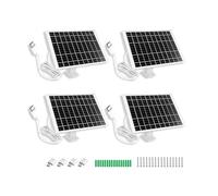 BTAWPC 4 Pack 7W Camera Solar Panel Charger Compatible with eufy SoloCam E20/E40/L20/L40/S40,eufyCam 3/3C, 4G LTE Starlight Camera Solar Charger with 9.3FT Type-C Charging Cable Cord & Micro USB Port