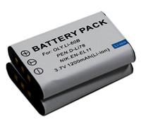 BTBAI 2x D-Li78 Battery for DLi78 D-L178 DL178 Optio L50 M50 M60 S1 V20 W60 W80 Digital Camera EN-EL11 NP-BY1 k1a